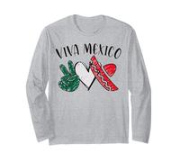 Mexican Independence Day | Peace, Love, Mexico Flag Women's Maglia a Manica