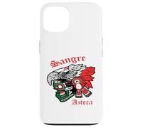 Mexican Sangre Azteca Warrior Skull Mask Mexico Native Custodia per iPhone 13