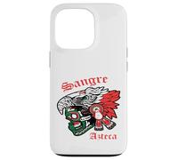 Mexican Sangre Azteca Warrior Skull Mask Mexico Native Custodia per iPhone 13 Pro