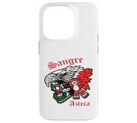 Mexican Sangre Azteca Warrior Skull Mask Mexico Native Custodia per iPhone 14 Pro