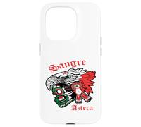 Mexican Sangre Azteca Warrior Skull Mask Mexico Native Custodia per iPhone 15 Pro