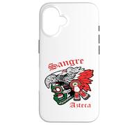 Mexican Sangre Azteca Warrior Skull Mask Mexico Native Custodia per iPhone 16