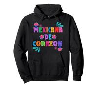 Mexicana de corazón! Hispanic Heritage Month Felpa con Cappuccio