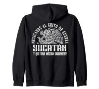 Mexicanos al Grito de Guerra Mexican Mérida Yucatán México Felpa con Cappuccio