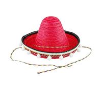 Mexicanos Sombrero Cappello di paglia fatto a mano stile hawaiano per vestire oggetti di scena di paglia con pompon bianchi cappelli per le donne
