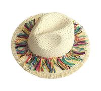 Mexicans Starw Cappello di Paglia Cappello di Paglia Fedoras Spiaggia Con Colorful Jazz Sombrero Messicani