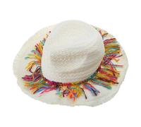 Mexicans Starw Cappello di Paglia Cappello di Paglia Fedoras Spiaggia Con Colorful Jazz Sombrero Messicani