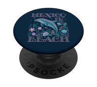MEXICO BEACH FL DOLPHIN SOUVENIR DA SPIAGGIA COLORATO PopSockets PopGrip Adesivo
