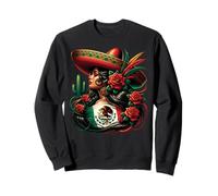 Mexico Flag Mexican Hispanic Siesta Pride Viva México Women Felpa