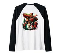 Mexico Flag Mexican Hispanic Siesta Pride Viva México Women Maglia con Maniche Raglan