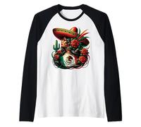 Mexico Flag Mexican Hispanic Siesta Pride Viva México Women Maglia con Maniche Raglan