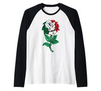 Mexico Flag Mexican Maglia con Maniche Raglan