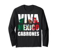 Mexico Flag Mexican Roots Hispanic Siesta Pride Viva Mexico Maglia a Manica