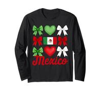 Mexico Girl Coquette Bow Hispanic Heritage Maglia a Manica