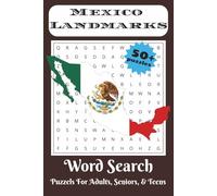 Mexico Landmarks Word Search Puzzle Book: Word Searches with Easy to Read Print about Mexico Travel, Tourism, Adventure and More | 6x9 inches, 110 ... Gift for Vacations, Holidays, and Free Times