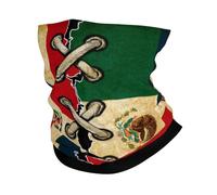 Mexico Mexican And Dominican Republic Flag Vintage Combine Donna Uomo Scaldacollo Termico Collo Ghetta Antivento Passamontagna Tubolare per Trekking Sci Passeggiata Moto