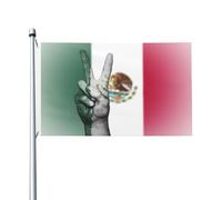Mexico Mexican Peace Sign Bandiera Dei Pirati 90X150Cm Tutte Le Stagioni Bandiere Resistenti Bandiera Del Giardino Per Prato Camera Da Letto Fattoria