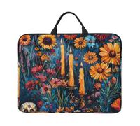 Mexico-Skull-Dead-Marigold - Custodia per computer portatile da 14 pollici, con chiusura a cerniera