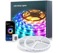 Mexllex Striscia LED da 40 m, con telecomando e app, 16 milioni di colori, sincronizzazione con musica, catena luminosa a LED per camera da letto, TV, casa, armadio