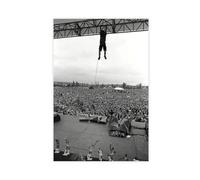 MExmeb Eddie Vedder, Pearl Jam, Drop in The Park, Seattle, 1992, poster su tela, decorazione artistica da parete per soggiorno e camera da letto, senza cornice, 40 x 60 cm