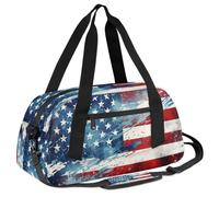 Mexpekil 4 luglio American USA Flag Bambini Duffle Bag Ragazzi Ragazze Adolescenti Viaggio Sport Duffel Borse Holdall Pernottamento Weekender Dance Bag