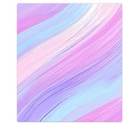 Mexpekil Adesivo decorativo per lavastoviglie a strisce blu e rosa, 53 x 66 cm, adesivo decorativo per lavastoviglie per porta d'ingresso, impermeabile, per pannello elettrodomestico da cucina
