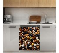Mexpekil Adesivo decorativo per lavastoviglie con dado per alimenti, 53 x 66 cm, adesivo decorativo per lavastoviglie per porta d'ingresso, impermeabile, pannello magnetico per elettrodomestici da