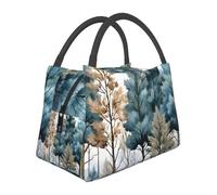 Mexpekil Art Tree Forest Borse per il pranzo isolate per le donne Lunchbox Termico Adulti Grande Capacità Picnic Cooler Bag Portatile Lunch Tote Bag Borsa per il Lavoro