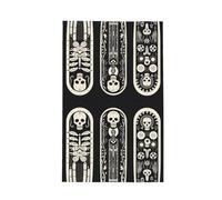 Mexpekil Asciugamani da cucina con teschio di Halloween, ad asciugatura rapida, asciugamano da cucina super assorbente, 66 x 41 cm