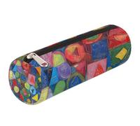 Mexpekil Astuccio con pittura geometrica astratta, per la scuola, per ragazze, ragazzi, adolescenti, donne
