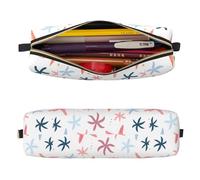 Mexpekil Astuccio in pelle per ragazze e ragazzi, piccolo organizer per penne, con cerniera, sottile, multiuso, per forniture scolastiche, bambini e adulti, Stella marina, Taglia unica, Organizer per