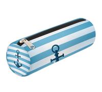 Mexpekil Astuccio per matite a righe con ancora in corda e corda per la scuola, borsa per ragazze, ragazzi, adolescenti, donne, trousse per pennelli da trucco