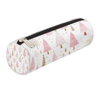 Mexpekil Astuccio per matite con albero di Natale e graffiti, per ragazze, ragazzi, adolescenti, donne, astuccio per pennelli da trucco