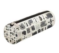 Mexpekil Astuccio per matite con graffiti neri e bianchi, per ragazze, ragazzi, adolescenti, donne, astuccio per pennelli da trucco