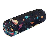 Mexpekil Astuccio per matite con pianeti del sistema solare, per bambini, ragazzi, ragazze, cilindrico, per articoli scolastici, organizer