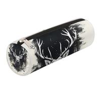 Mexpekil Astuccio per matite con renna, astuccio per la scuola, astuccio per ragazze, ragazzi, adolescenti, donne, astuccio per pennelli da trucco