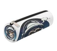 Mexpekil Astuccio per matite con scimpanzé con astronauta in stile cartone animato, per ragazze, ragazzi, adolescenti, donne