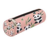 Mexpekil Astuccio per matite con simpatico panda per ragazze e ragazzi, astuccio per cancelleria, piccolo astuccio per la scuola, per studenti e ufficio