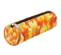 Mexpekil Astuccio per matite con stampa di graffiti e fiamme, per ragazze, ragazzi, adolescenti, donne