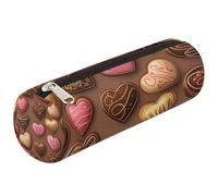 Mexpekil Astuccio per matite e articoli scolastici con scritta "Love Sweet Chocolate", per ragazze, ragazzi, adolescenti, donne