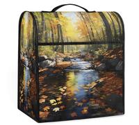 Mexpekil Autunno Natura Foresta Stand Mixer Cover 5-8 Quart Elettrodomestico Cucina Coperture antipolvere con Maniglia Superiore e Tasche Universale Cucina Applian Decor Protector Accessori