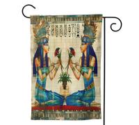 Mexpekil Bandiera da giardino retrò dell'antico Egitto da donna, 71,1 x 101,6 cm, su entrambi i lati, decorativa per esterni, per patio, cortile, prato