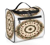 Mexpekil Beauty case da viaggio da appendere con 11 scomparti, ornamento a forma di ghirlanda elegante, impermeabile, organizer da viaggio per accessori shampoo, contenitori da toeletta di dimensioni