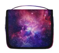 Mexpekil Beauty case da viaggio da appendere per donne, cielo galassia stella, grande, portatile, per trucchi e cosmetici, per ragazze e ragazzi