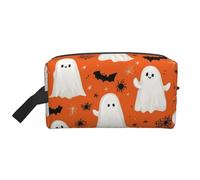 Mexpekil Beauty case da viaggio per donne e uomini, borsa impermeabile di grande capacità per trucchi e cosmetici, borsa organizer portatile, Pipistrelli fantasma carini, One Size