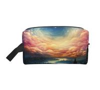 Mexpekil Beauty case da viaggio per donne e uomini, borsa impermeabile di grande capacità per trucchi e cosmetici, borsa organizer portatile, Magia spaziale, One Size