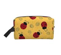 Mexpekil Beauty case da viaggio per donne e uomini, borsa impermeabile di grande capacità per trucchi e cosmetici, borsa organizer portatile, Coccinelle e vortici, One Size
