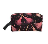 Mexpekil Beauty case da viaggio per donne e uomini, borsa impermeabile di grande capacità per trucchi e cosmetici, borsa organizer portatile, Scopa delle Streghe, One Size