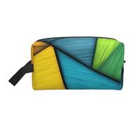 Mexpekil Beauty case da viaggio per donne e uomini, borsa impermeabile di grande capacità per trucchi e cosmetici, borsa organizer portatile, Forme geometriche colorate, One Size