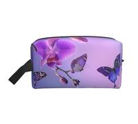 Mexpekil Beauty case da viaggio per donne e uomini, borsa impermeabile di grande capacità per trucchi e cosmetici, borsa organizer portatile, Farfalle che volano acqua, One Size